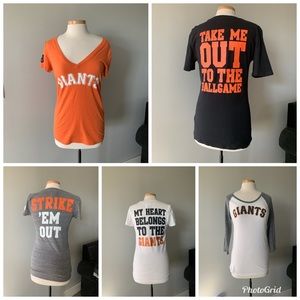 Lot of 5 PINK SF Giants Shirts